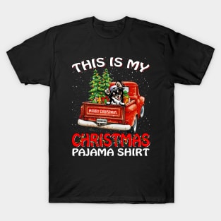 This Is My Christmas Pajama Shirt Chihuahua Truck Tree T-Shirt